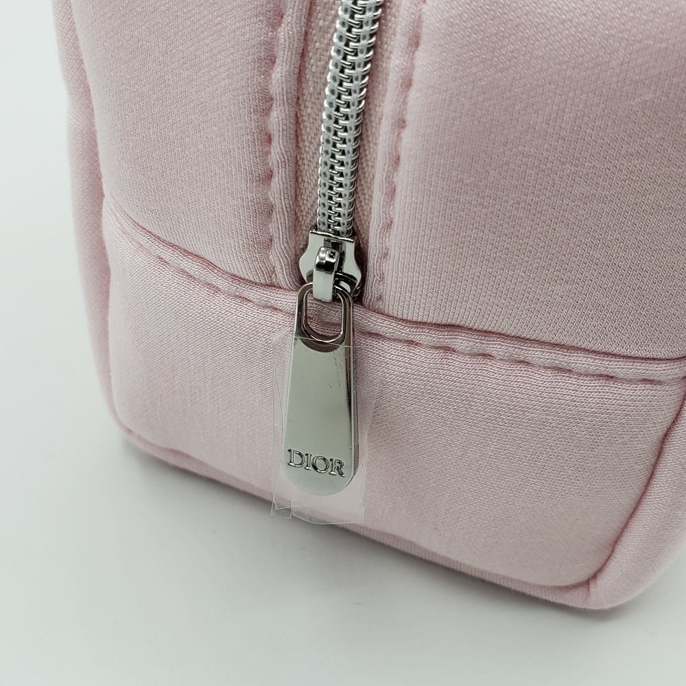 Dior Pink Cosmetic Bag Leather Minimalist Design - Picture 6 of 12